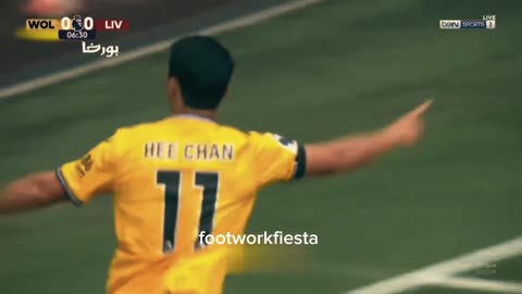 Hee Chan gave Wolve the lead against Liverpool FC.