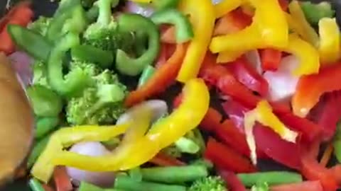 Stir fried vegetable healthy breakfast quick and easy recipe