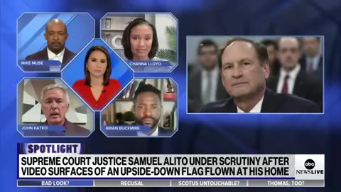 Flag seen flying upside down at Supreme Court Justice Samuel Alito’s home ABC News