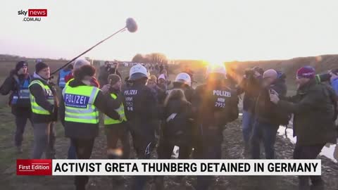 Activist Greta Thunberg "detained" in Germany