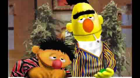 Bert and Ernie get stoned