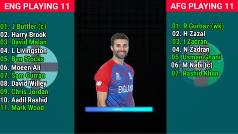 T20 World Cup 2022 England vs Afghanistan 14th Match Playing 11 Comparison ENG vs AFG playing 11