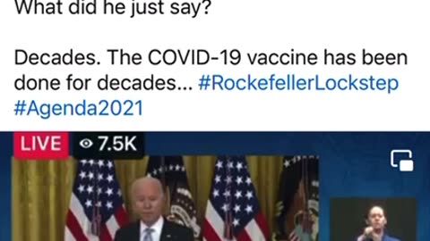 The vaccine was planned and finished for decades before Trump.