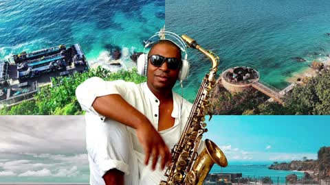 The Rock Bar at Ayana Resort, Bali with Bali DJ Sax Jimmy Sax Black