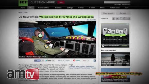 'CONFIRMED! U.S. Navy Official Now Admits Flight 370 Cover-up' - 2014