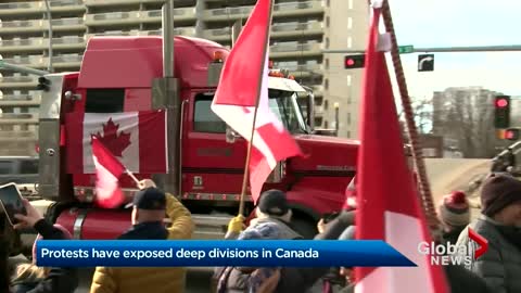 Trucker protests expose deep divisions in Canada- NEWS OF WORLD