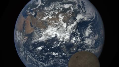 NASA Camera Catches Moon 'Photobombing' Earth