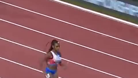 Sha'Carri anchors USA's 4x100 WORLD TITLE. Video Credit @NBC Sport