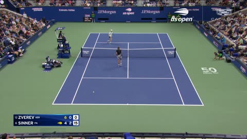 Alexander Zverev vs. Jannik Sinner Highlights | 2023 US Open Round 4