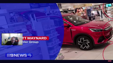 Ev Crash in Sydney Shopping Centre