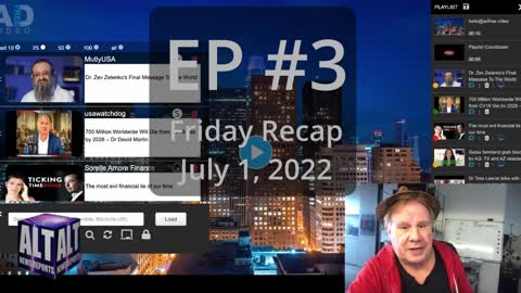 ANR - Friday Recap - Ep #3 July-1-22 - Dr’s, Commentators & 700M Dead by 2028