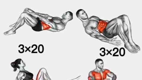 Fitness six pack exercise