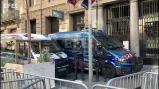 Independentistas protestan ante consulado de Francia por cumbre Sánchez y Macron