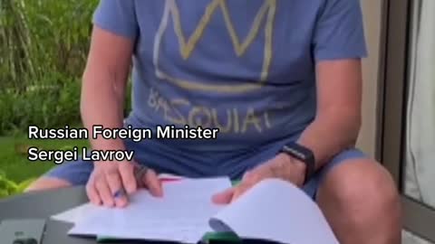#Russia’s foreign minister #SergeiLavrov has appeared in a video