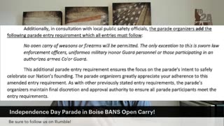 Open Carry Banned at Boise Independence Day Parade for Participants