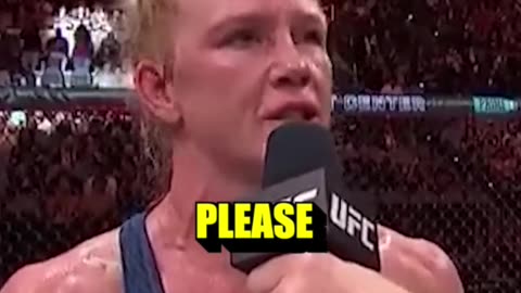 UFC Female Champion Holly Holm Says "PROTECT OUR KIDS"