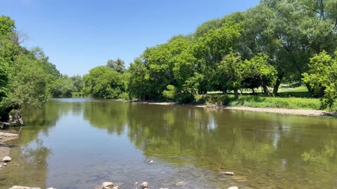 Humber River low no flow tranquil scene