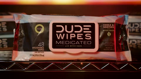 DUDE Wipes - Medicated Flushable Wipes