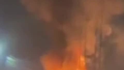 Oil Terminal in St. Petersburg is Burning