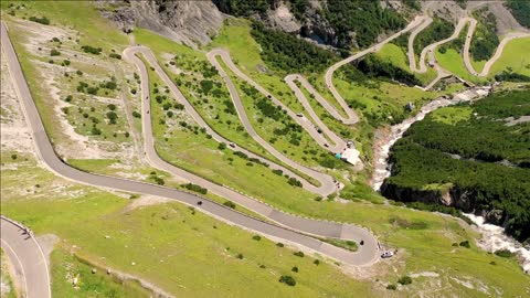 aerial view of bormio province of sondrio italy