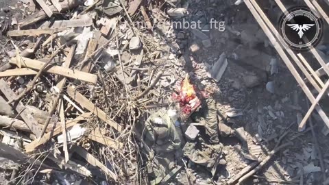 Ukrainian drones attacks Russian soldiers in Avdiivka