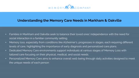 Memory Care Options for Markham & Oakville Families at Memory & Company