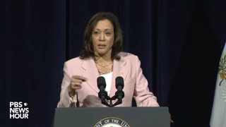 KAMALA HARRIS: “When we invest in clean energy and electric vehicles and reduce population, more of our children can breath clean air and drink clean water.”