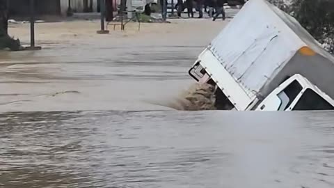 In The State Of Jijel (Algeria), Heavy Rain Occurred, Which Caused Flooding