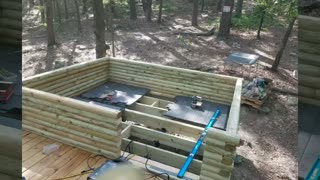 Landscape timber cabin Part 1