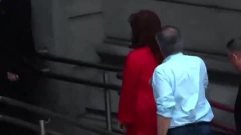 Former Argentinian Vice President Cristina Kirchner flipped off supporters Of President Javier Milei