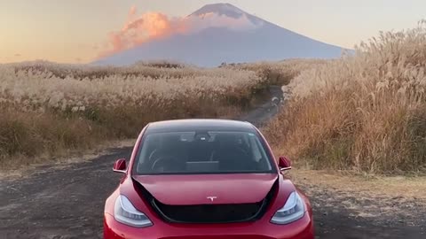Tesla Model 3 Auto Frunk Mt. Fuji