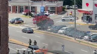 Arlington, VA car fire