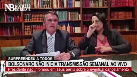 Bolsonaro surpreende e tradicional Live Semanal não é transmitida