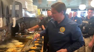 DeSantis Serves Up DELICIOUS Breakfast To Florida's First Responders