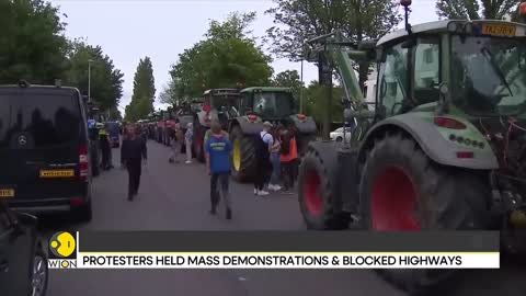 Nationwide protests held by farmers in Netherlands | Dutch govt to cut 50% emissions by 2030 | WION