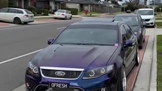 Modded Ford Falcon G6E Turbo ‘Custom LED Keytag’ showcase! 💙💜