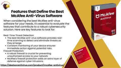 Buy Best Mcafee Anti-Virus Software From Dealsonantivirus