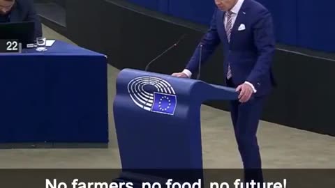 No farmers, no food, no future!" - Dutch MEP, Rob Roos, exposes the war on our food supply