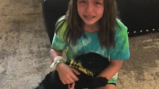 Daughter Overcome With Emotion at Puppy Surprise