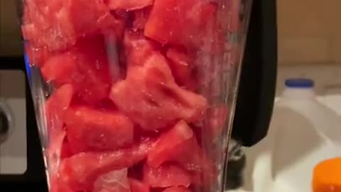 Making Fresh Watermelon Juice 🍉