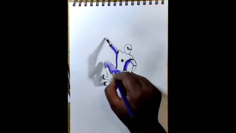 3D SpiderMan Drawing