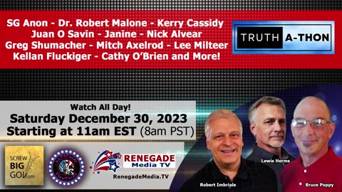 It's Our Year End Truth-a-Thon! Incredible Line up of Guests!