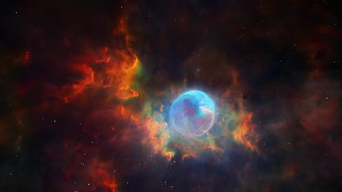 Galactic nebula is seen in detail