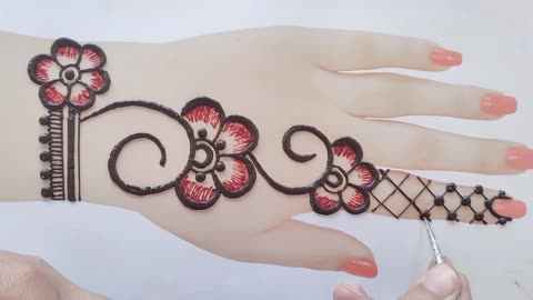 beautiful back hand jewellery mehndi design easy and simple mehndi design tricks mehndi designs