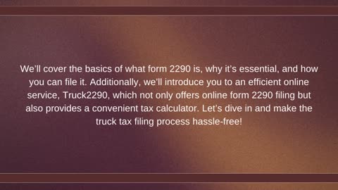 A Beginner’s Guide to Filing Your Truck Tax 2290