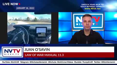 Juan O'Savin Discusses Law Of War Manual 11.3 with Nicholas Veniamin! [mirrored]