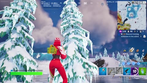 Techno warriors tv plays Fortnite Chapter 4 winter fest