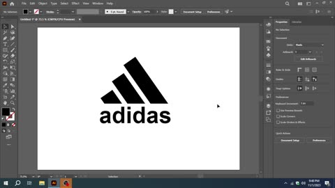 Adidas Logo Design Tutorial in Adobe Illustrator - Step-by-Step Guide-2