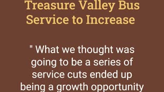 Treasure Valley Bus Service to Increase by 14%