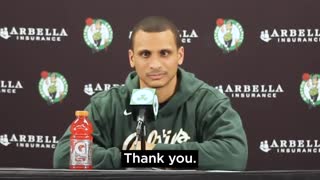 WATCH: Media Was Not Expecting Celtics Head Coach to Say This